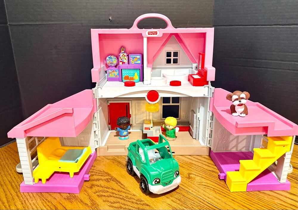 Fisher-Price Little People Big Helpers Home kids dog accessories lights sounds 6